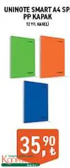 UNİNOTE SMART A4 SP.PP KAPAK 72 YP. KARELİ UNİNOTE SMART A4 SP.PP KAPAK 72 YP. KARELİ